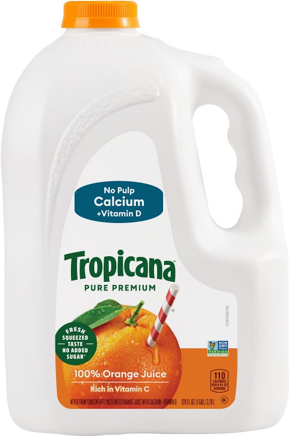 Pure Premium Orange Juice with Calcium and Vitamin D, 128 fl. oz.