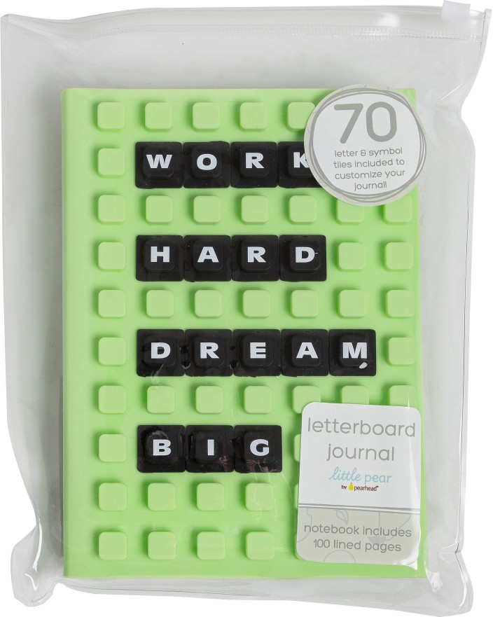 Letterboard Journal, Soft Customizable Cover with 70 Included Letters