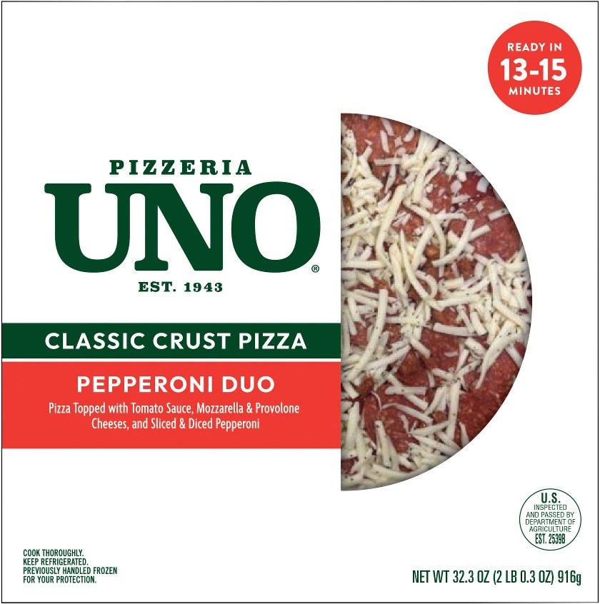 14" Classic Crust Pepperoni Duo Pizza, Take-and-Bake