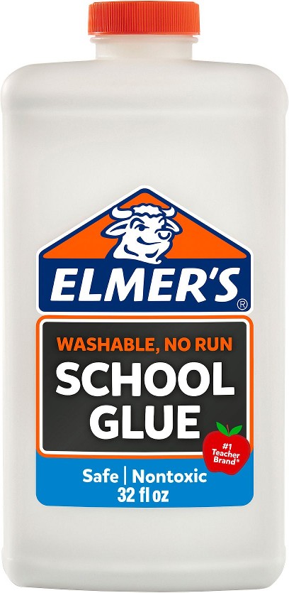 Liquid School Glue, White, Washable, Great for Making Slime, 32 oz. (1 qt.)