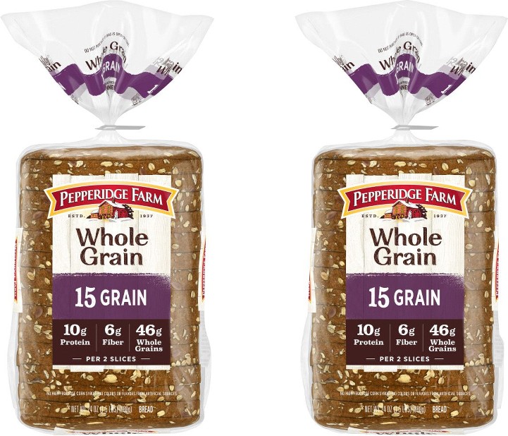Whole Grain 15 Grain Bread, 2 pk./24 oz.