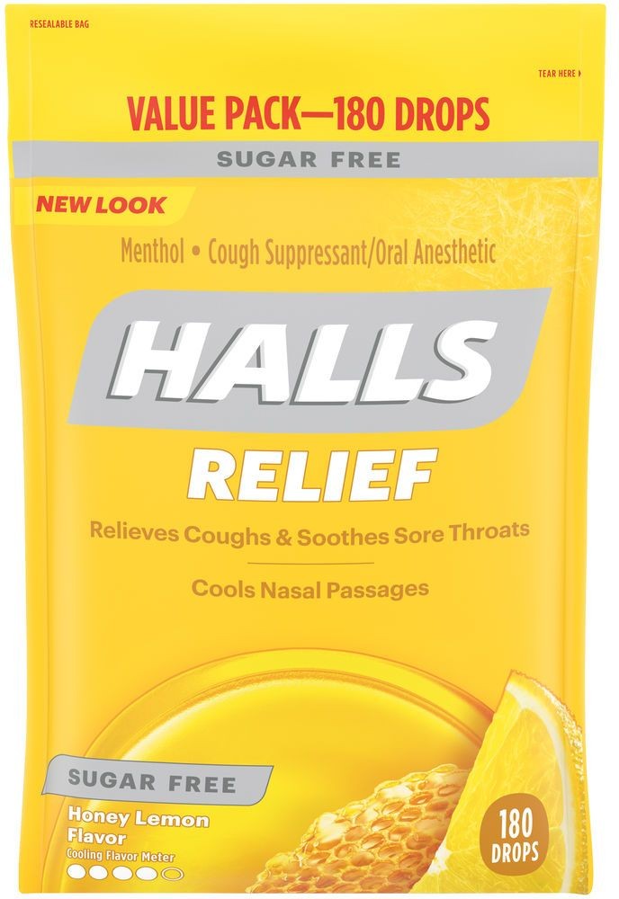 Sugar-Free Honey Lemon Cough Suppressant Drops