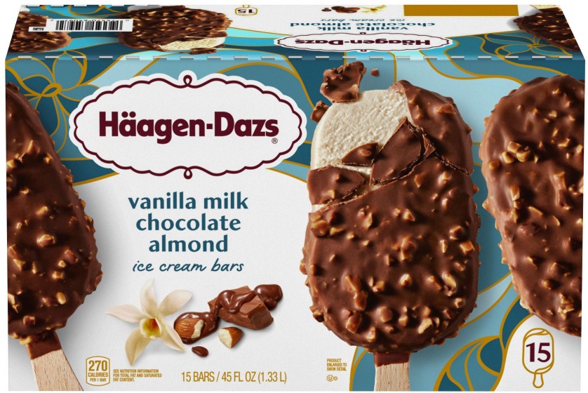 Vanilla Milk Chocolate Almond Ice Cream Bars, 15 pk.