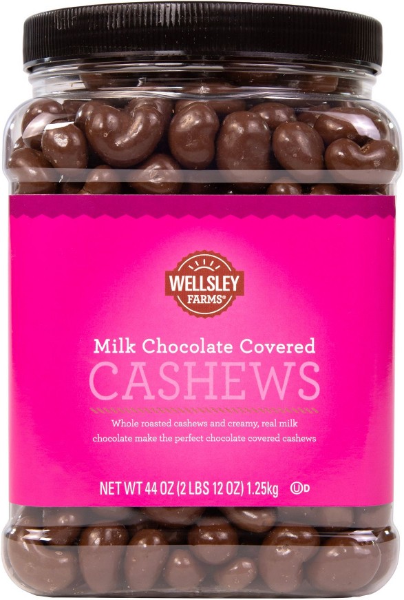 Milk Chocolate Covered Cashews, 44 oz.