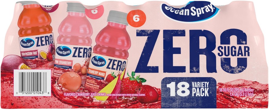 Zero Sugar Variety Pack, Bottles, 18 pk./10 fl. oz.