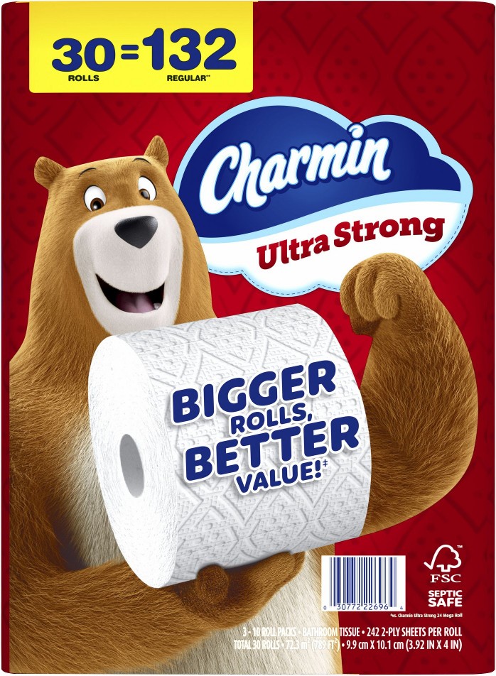 Ultra Strong Toilet Paper, 30 pk./242 sheets per roll