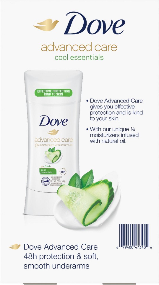 Advanced Care Cool Essentials Deodorant, 4 pk.