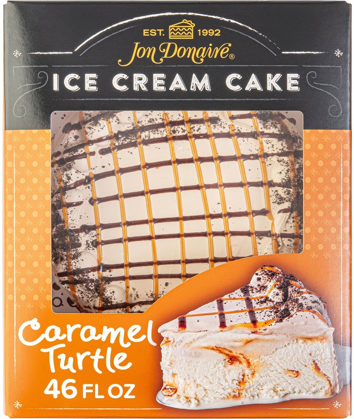 Caramel Turtle Ice Cream Cake, Serves 8