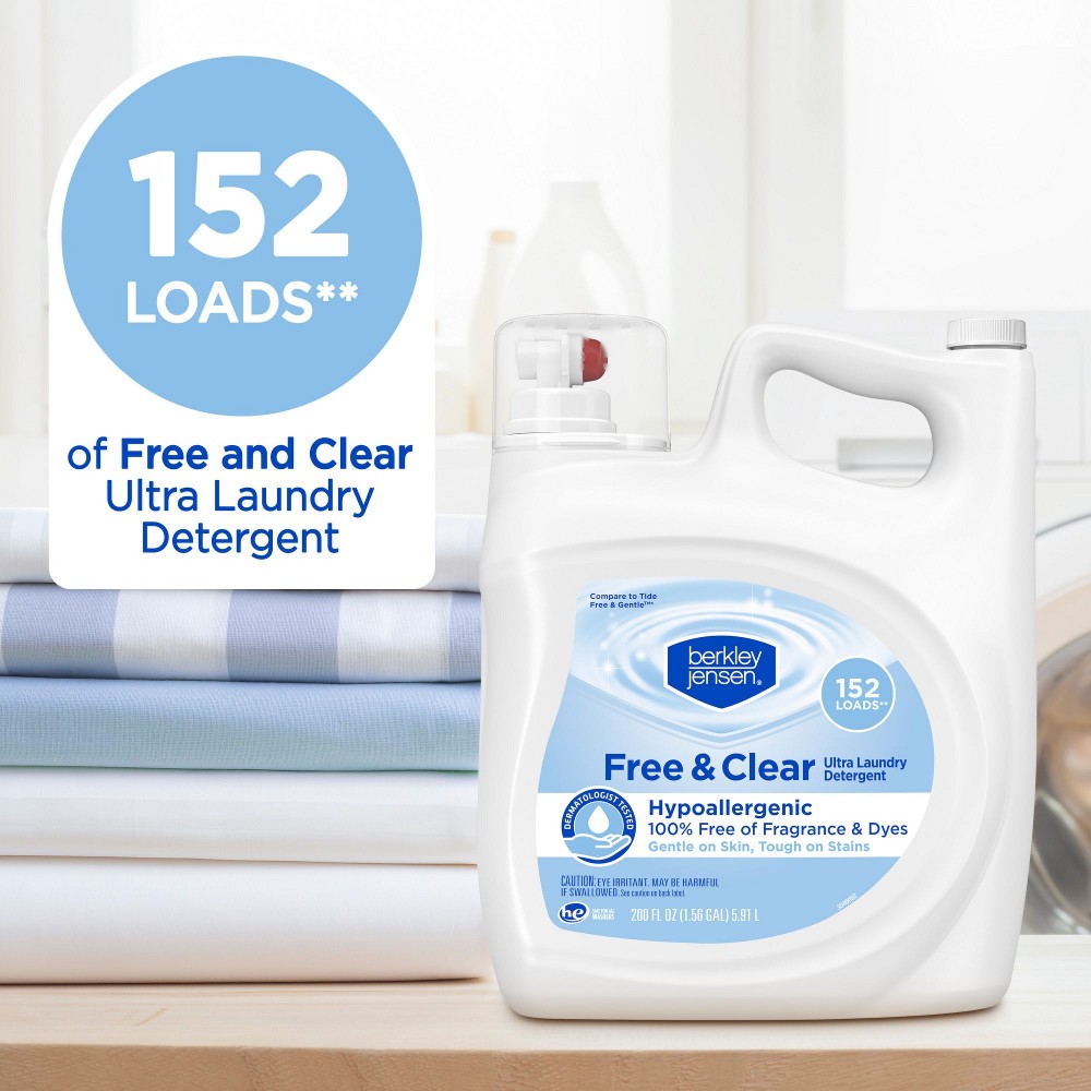 Ultra Laundry Detergent - Free & Clear, 152 loads/200 oz.