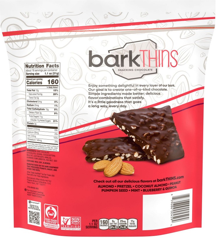 Dark Chocolate Almond With Sea Salt, 20 oz.