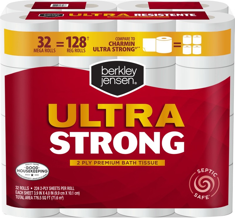 Ultra Strong Bath Tissue, 32 pk./224 sheets per roll