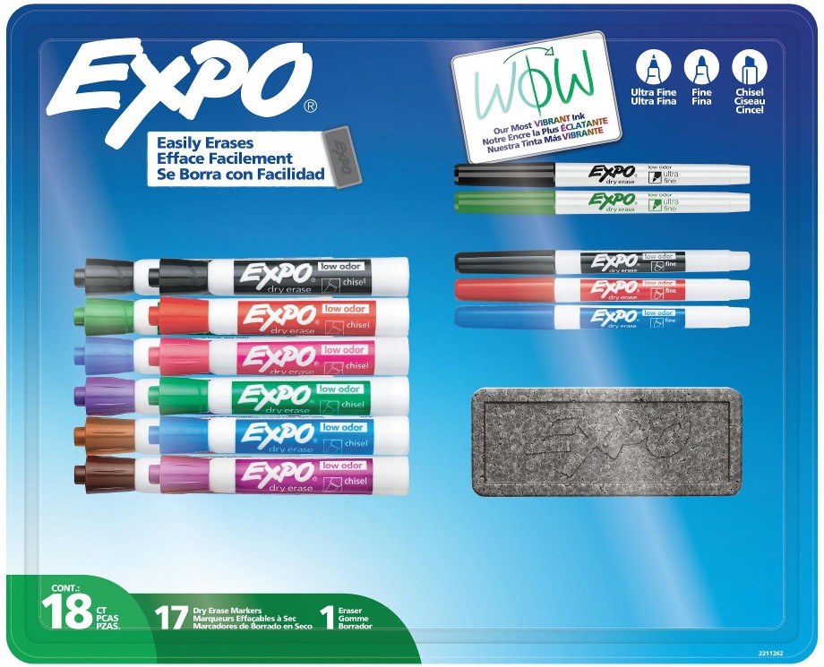 18-Pc. Dry Erase Set