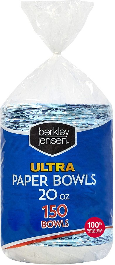 Ultra Paper Bowls - Botanical Leaf, 20 oz./150 ct.