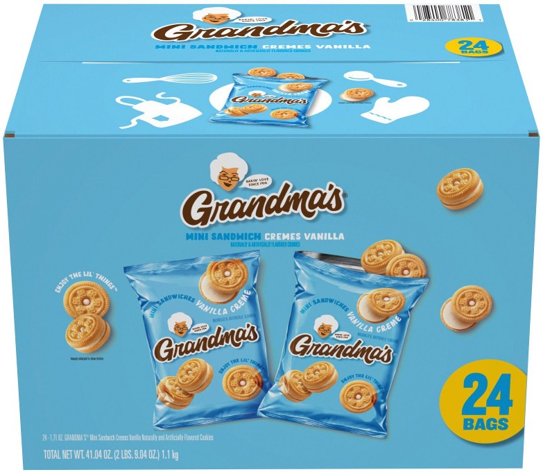 Mini Sandwich Cremes Vanilla Creme Cookies, 24 ct./1.71 oz.