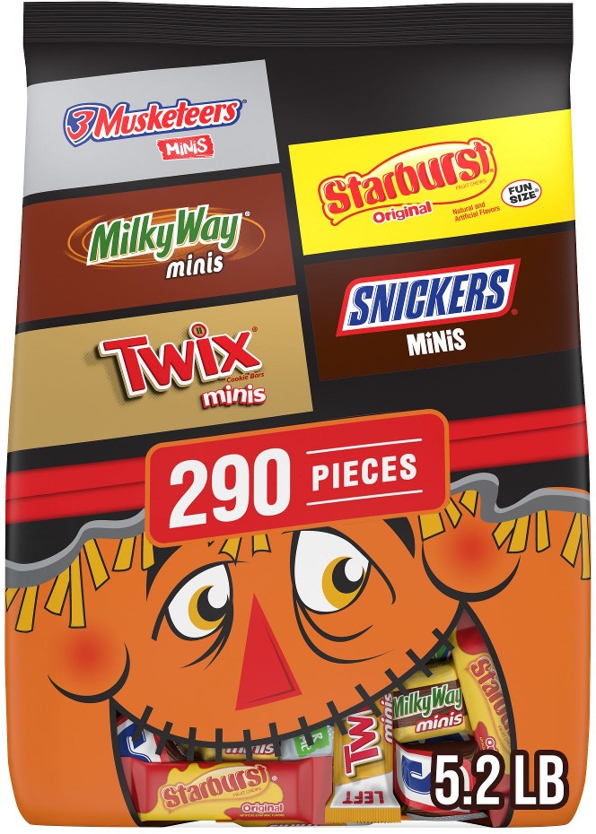 Snickers, Twix, Starburst & More Halloween Candy, 290 ct.