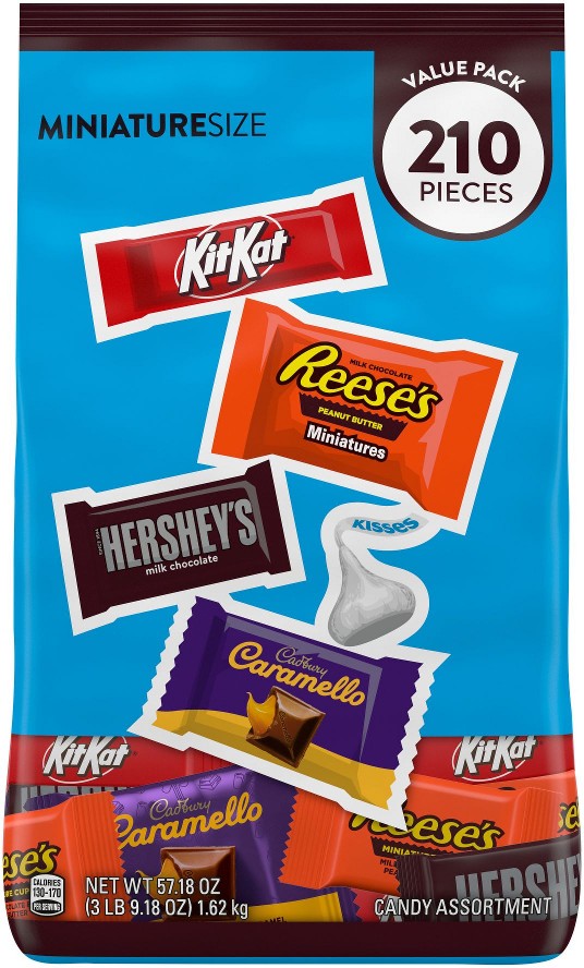 Assorted Milk Chocolate Candy Value Pack, 210 ct.