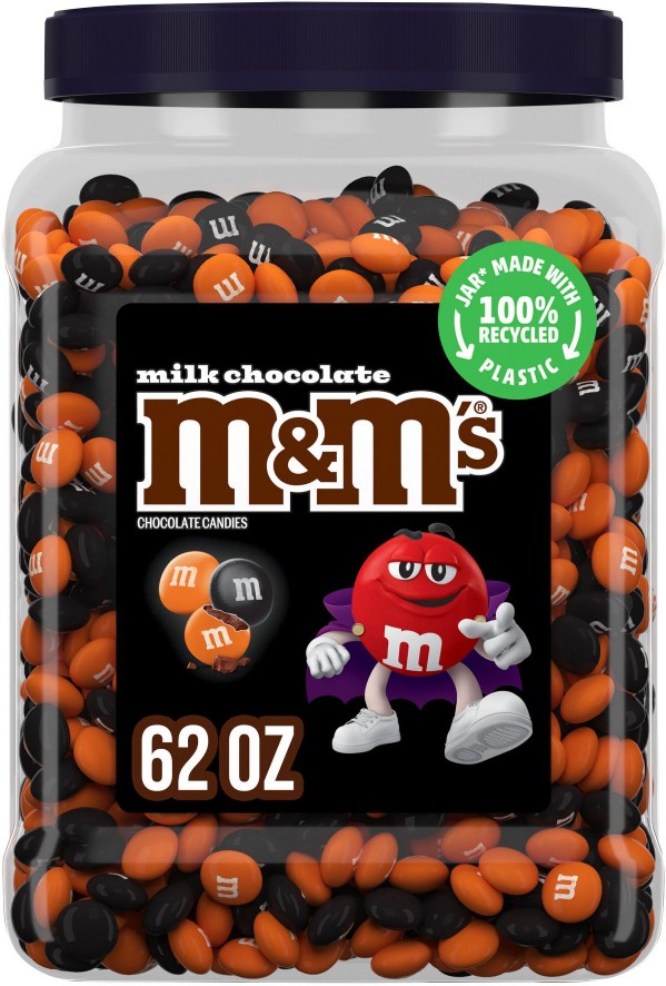 Milk Chocolate Halloween Candy Resealable Jar, 62 oz.