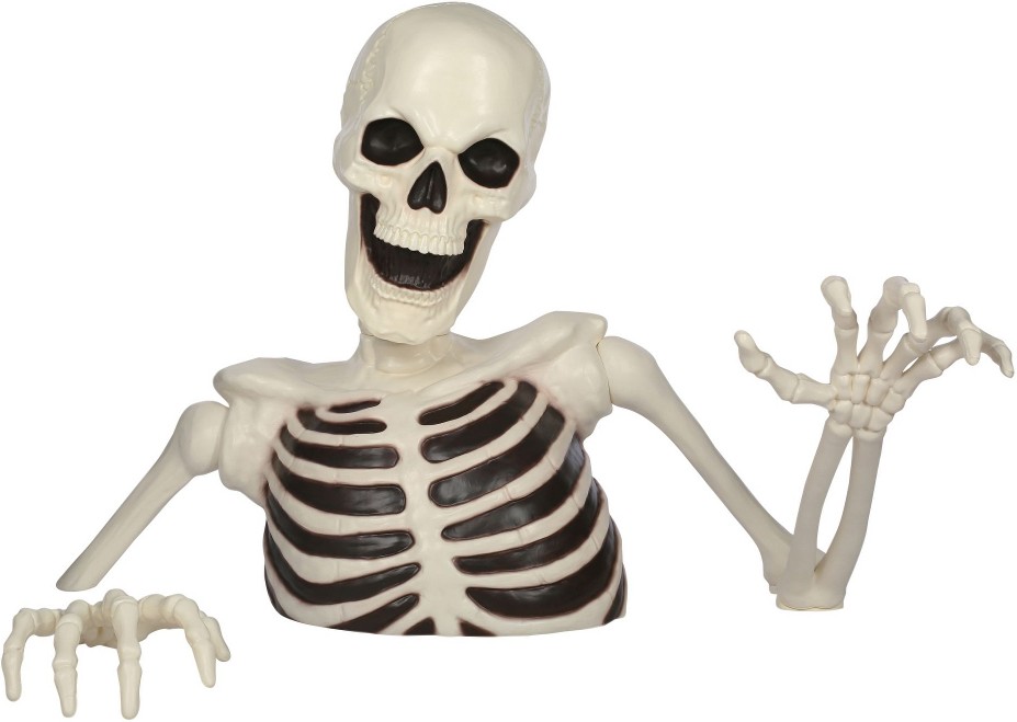 48" Skeleton Ground Breaker with LED Black Light