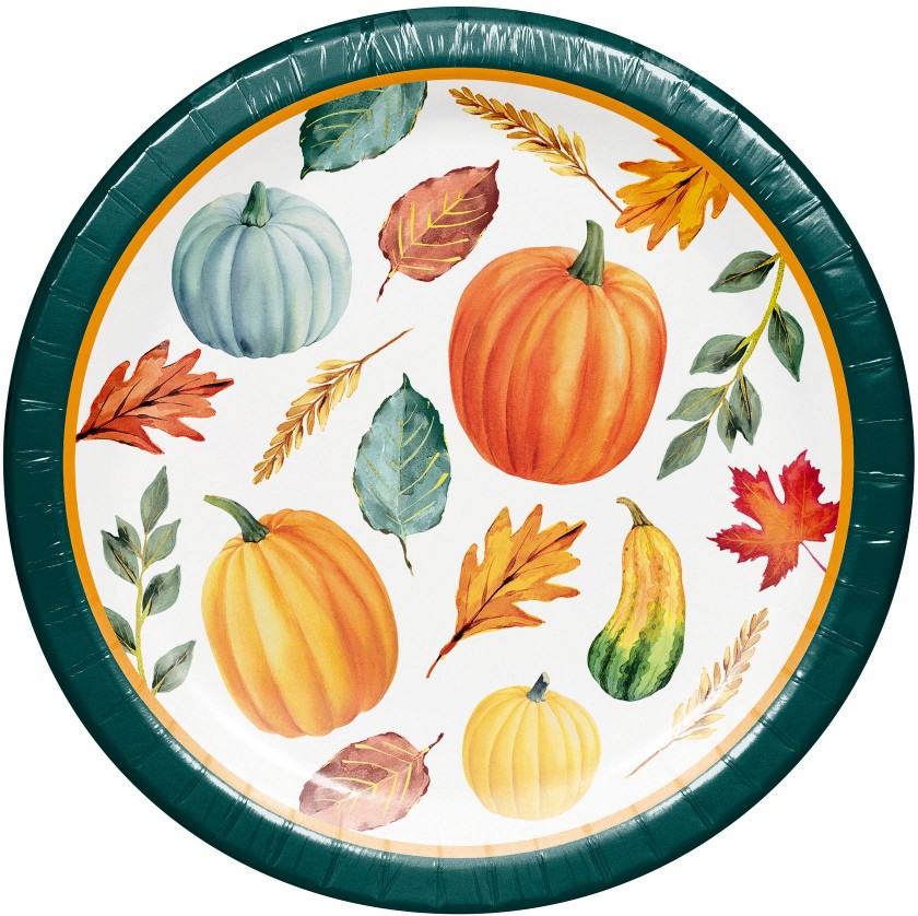 Autumn 7" Dessert Paper Plates, 100 ct.