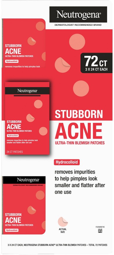 Stubborn Acne Ultra-Thin Blemish Patches, 72 ct.