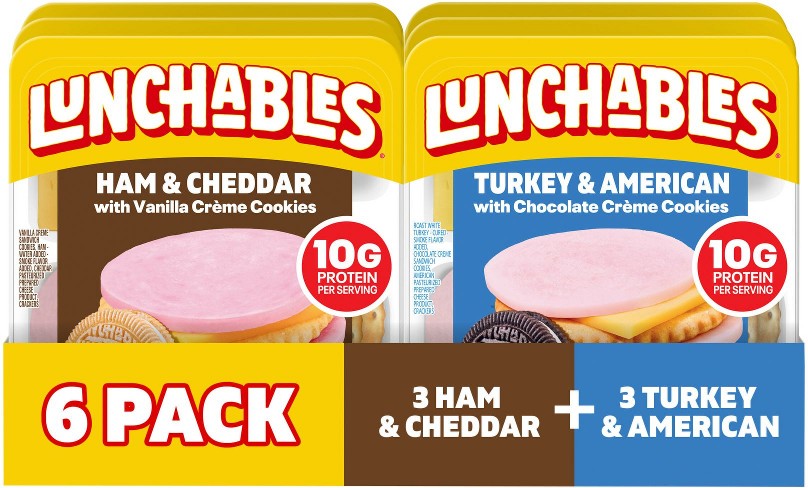 Ham, Cheddar & Turkey, American Cracker Stackers Variety Pack, 6 pk.