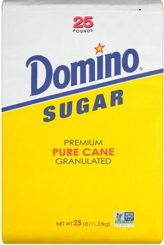 Premium Pure Cane Granulated Sugar, 25 lbs.