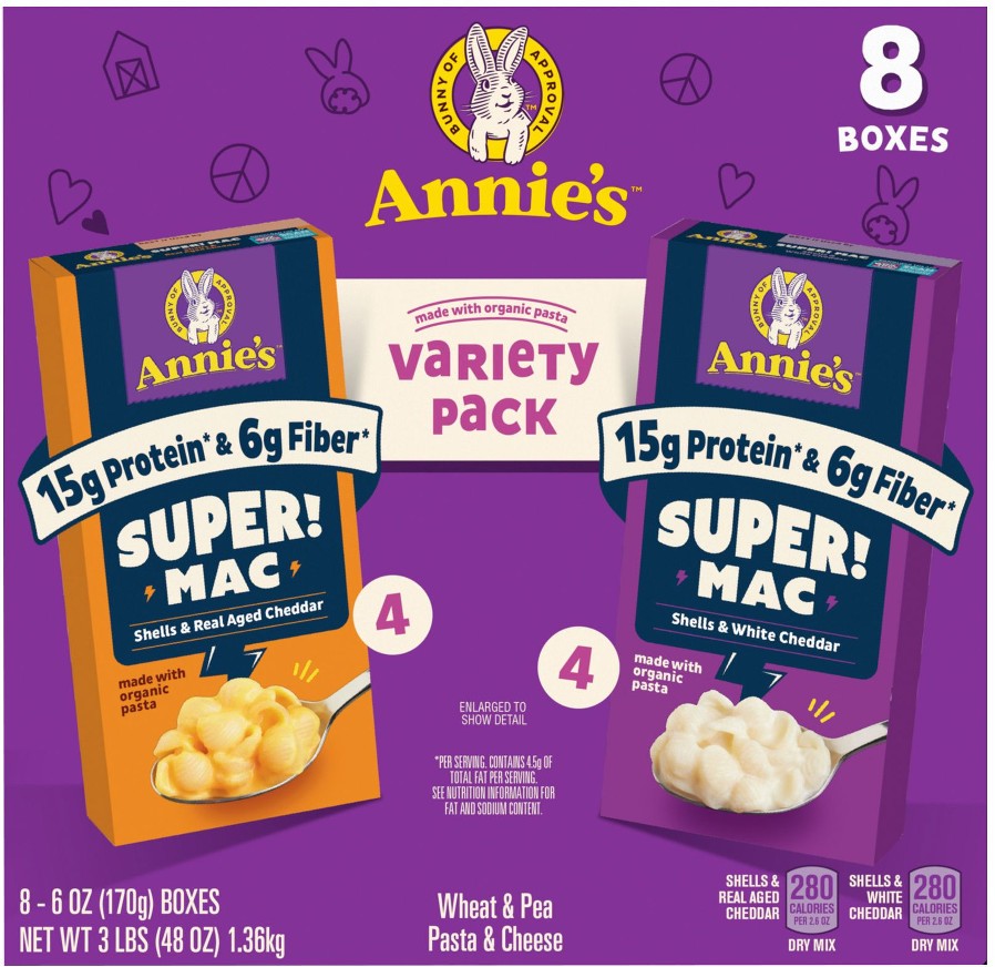 Supermac Macaroni and Cheese Protein Variety Pack, 8 pk./6 oz.