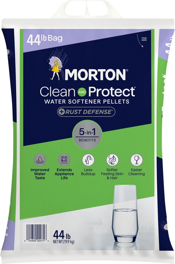 Clean and Protect + Rust Defense Water Softener Salt Pellets, 44 lbs.