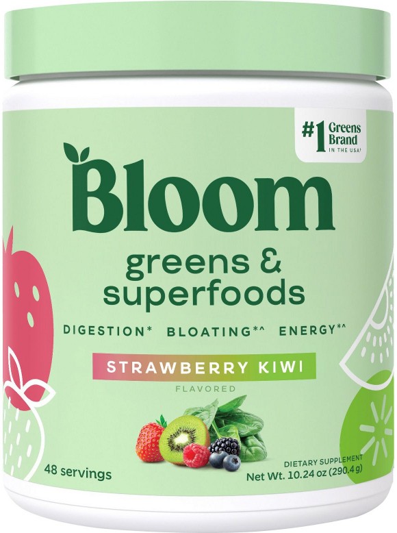 Greens & Superfoods Powder, Strawberry Kiwi, 48 Servings, 10.24 oz.
