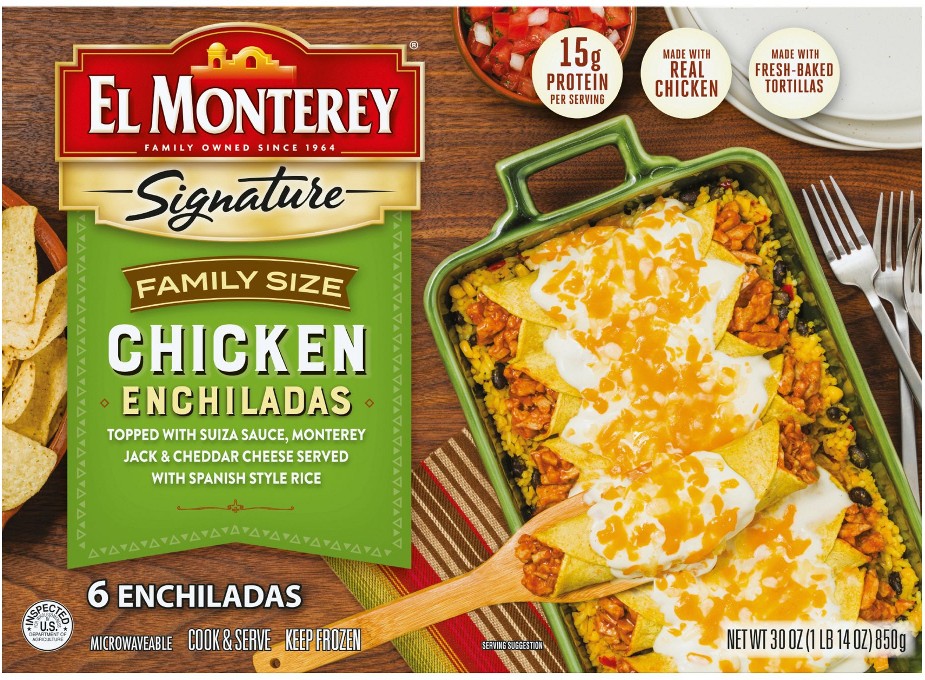 Chicken Enchilada Family Size Meal, Serves 4 People, 1.875 lbs.