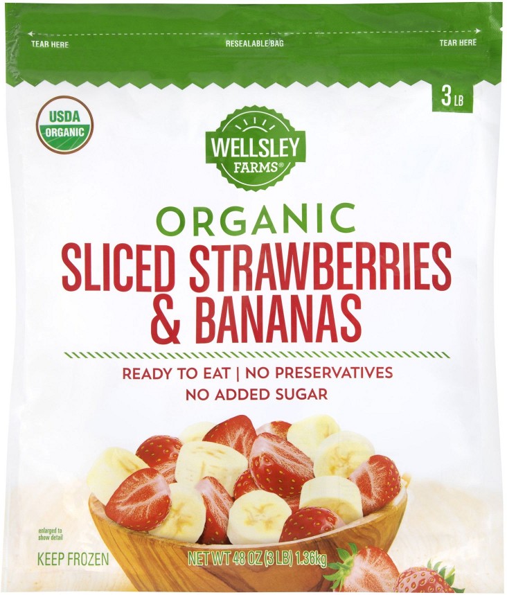 Sliced Strawberry and Banana Blend, 3 lbs.