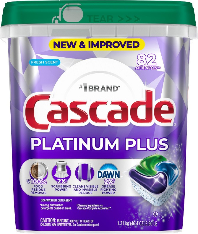 Platinum Plus Dishwasher Pods - Fresh Scent, 82 ct.