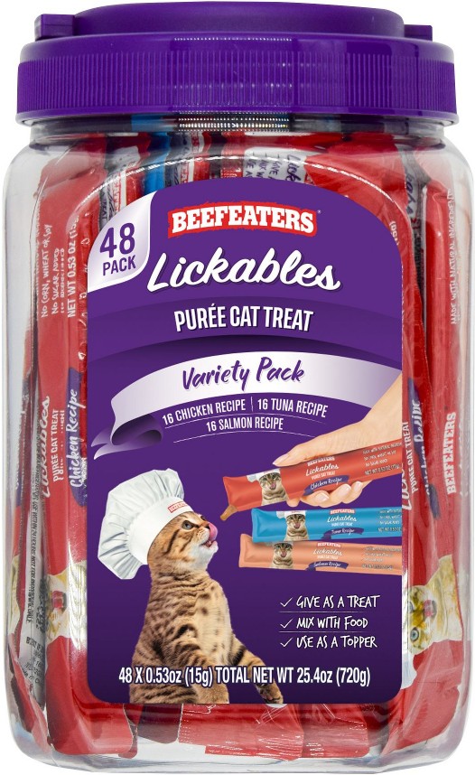 Lickables Cat Treat Variety Pack, 48 ct.