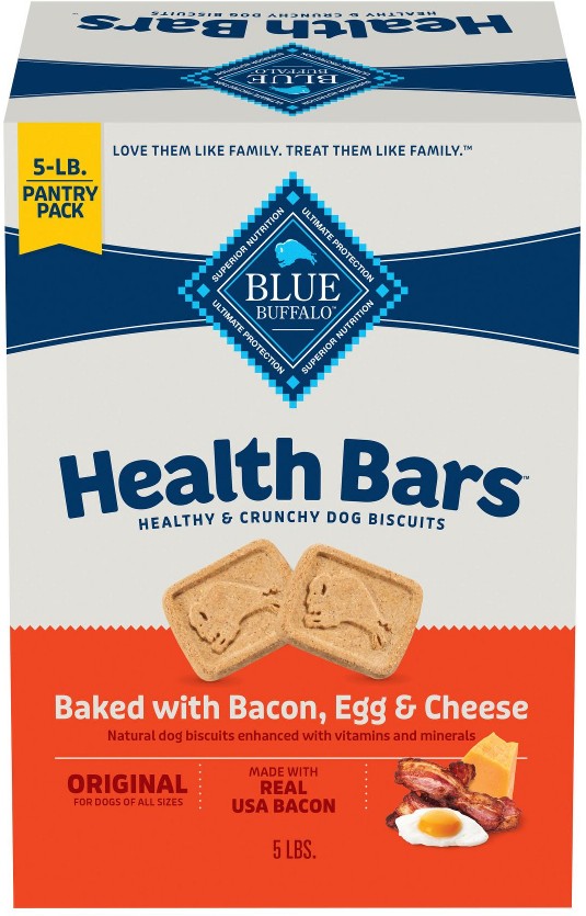 Health Bars Natural Crunchy Dog Treats Biscuits Bacon Egg & Cheese