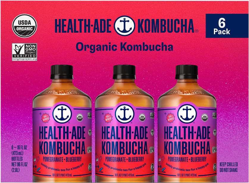 Pomegranate Blueberry Kombucha, 6 pk./16 oz.