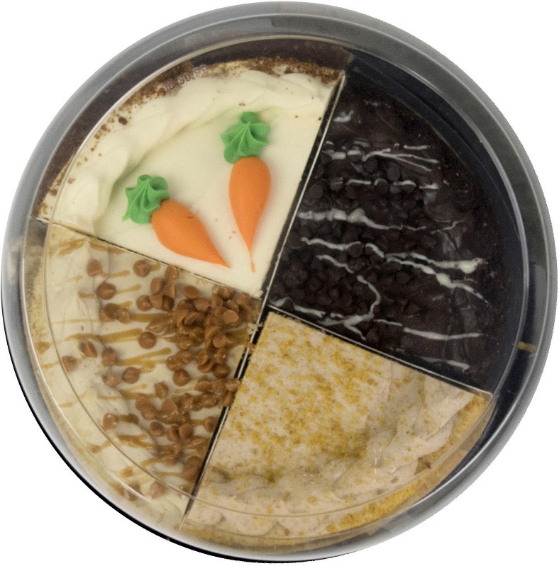 Fall Pumpkin, Caramel, Chocolate & Carrot Double-Layer Variety Cake, 8"
