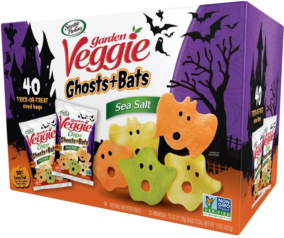 Garden Veggie Ghosts and Bats Sea Salt Chips, 40 ct./0.5 oz.