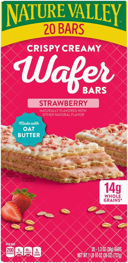 Strawberry Wafer Bars, 20 ct.