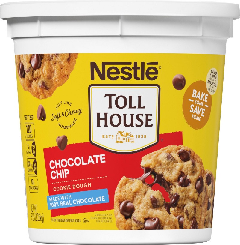 Chocolate Chip Cookie Dough Tub, 80 oz.