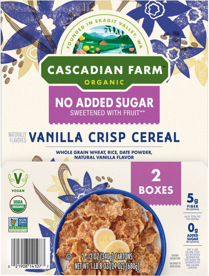 No Added Sugar Vanilla Crisp Cereal, 24 oz.
