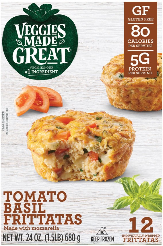 Tomato Basil Frittata, Frozen, 12 ct./2 oz.