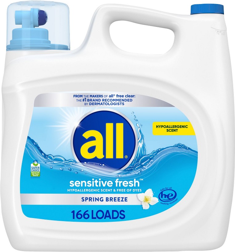 Liquid Laundry Detergent - Sensitive Fresh, 166 loads/208 oz.