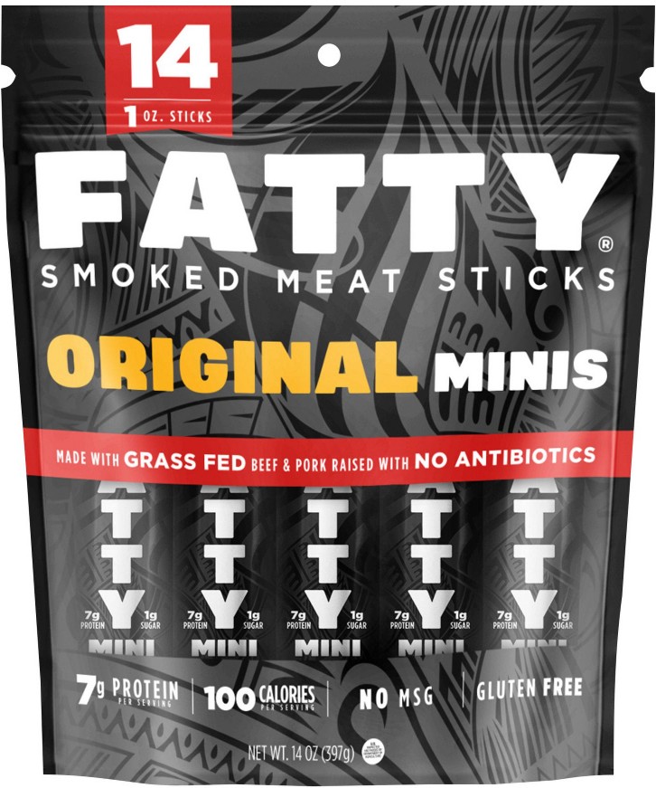 Smoked Meat Sticks, Original Minis, 7g Protein, 14 ct./1 oz.