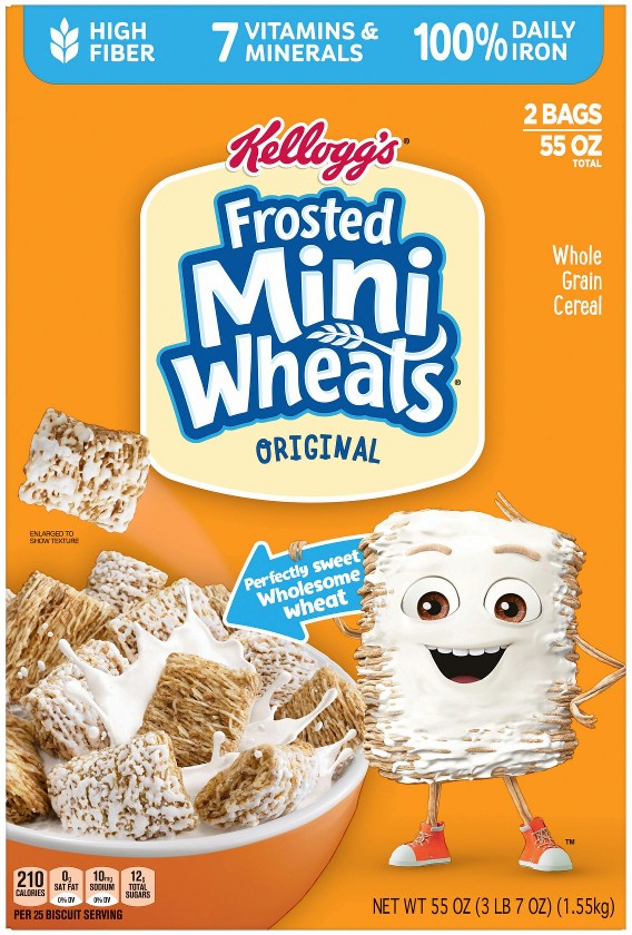 Frosted Mini-Wheats Original Breakfast Cereal, 2 pk.