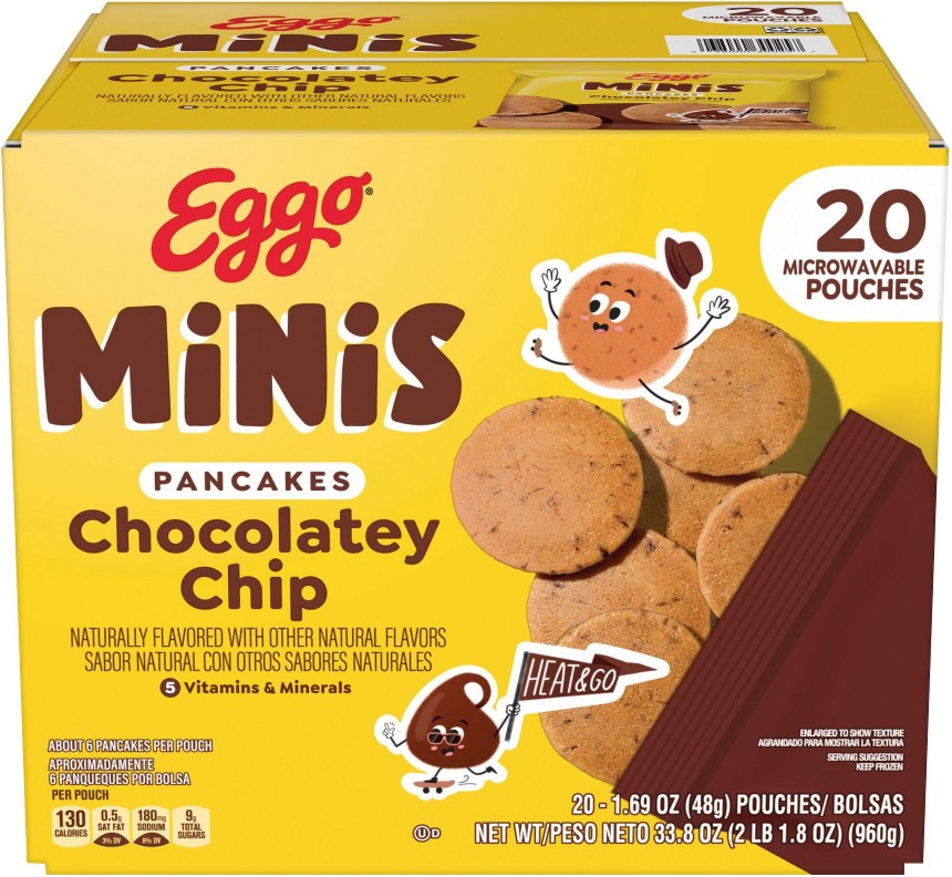 Minis Frozen Pancake Bites Chocolatey Chip, 20 ct.