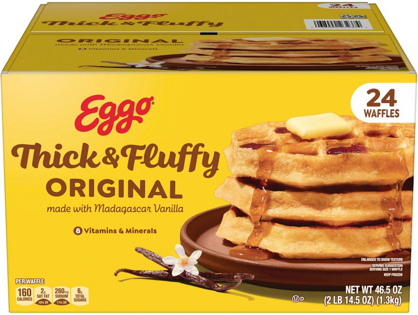 Thick & Fluffy Original Belgian Style Waffles, 24 ct.