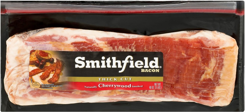 Thick-Cut Naturally Cherrywood Smoked Bacon, 48 oz.