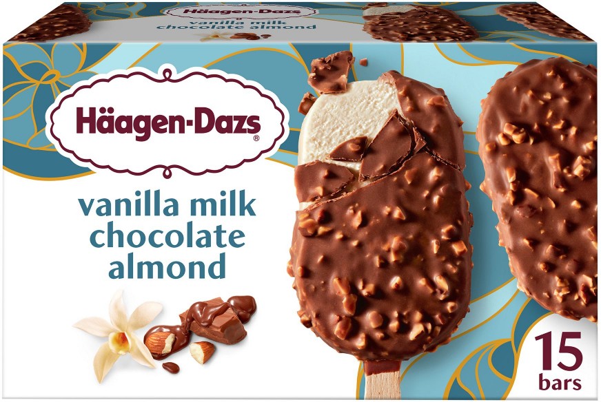 Vanilla Milk Chocolate Almond Ice Cream Bars, 15 pk.
