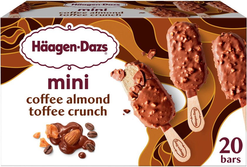 Coffee Almond Crunch Ice Crean Bars, 20 ct.
