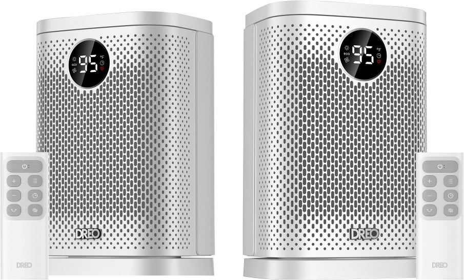 10" Atom Core Ceramic Space Heaters with Oscillation 2 pk.